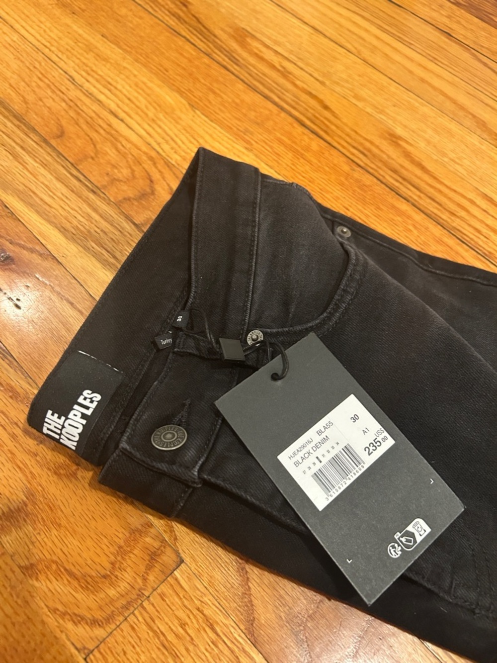 The Kooples high waist black women’s jeans. NWT.